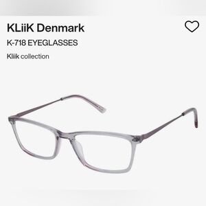 Kliik Transparent Lilac Eyeglasses